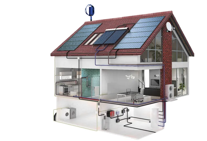 solar panel house