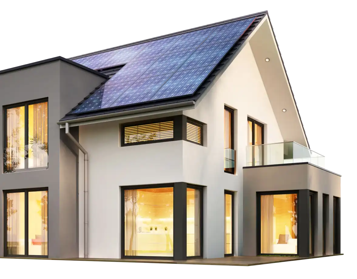 solar panel house